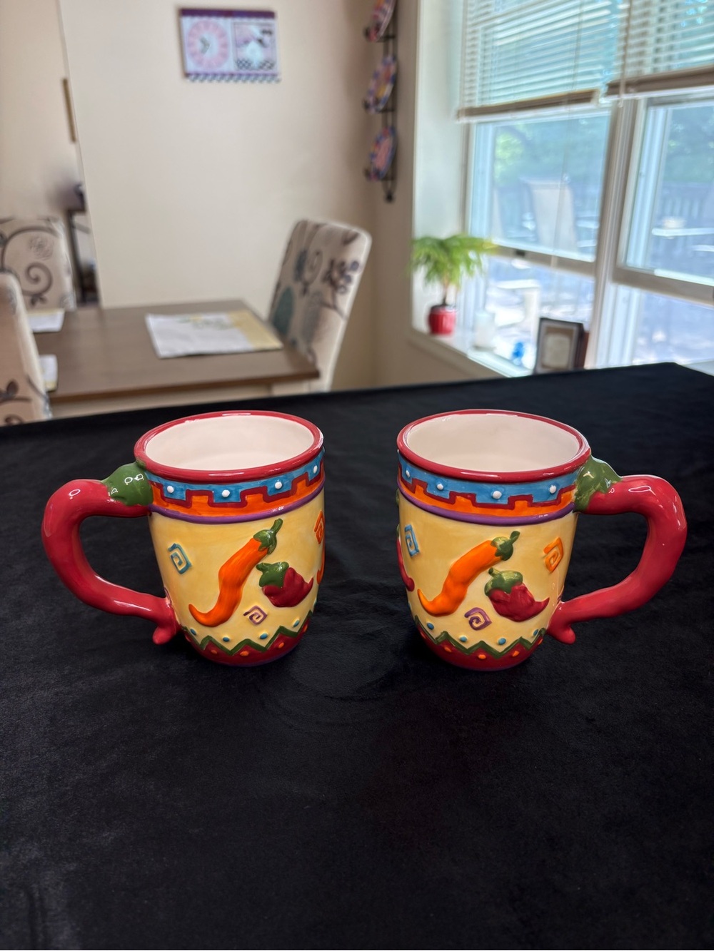 Collectible Pair Of Mugs From The Southwest Salsa Pattern